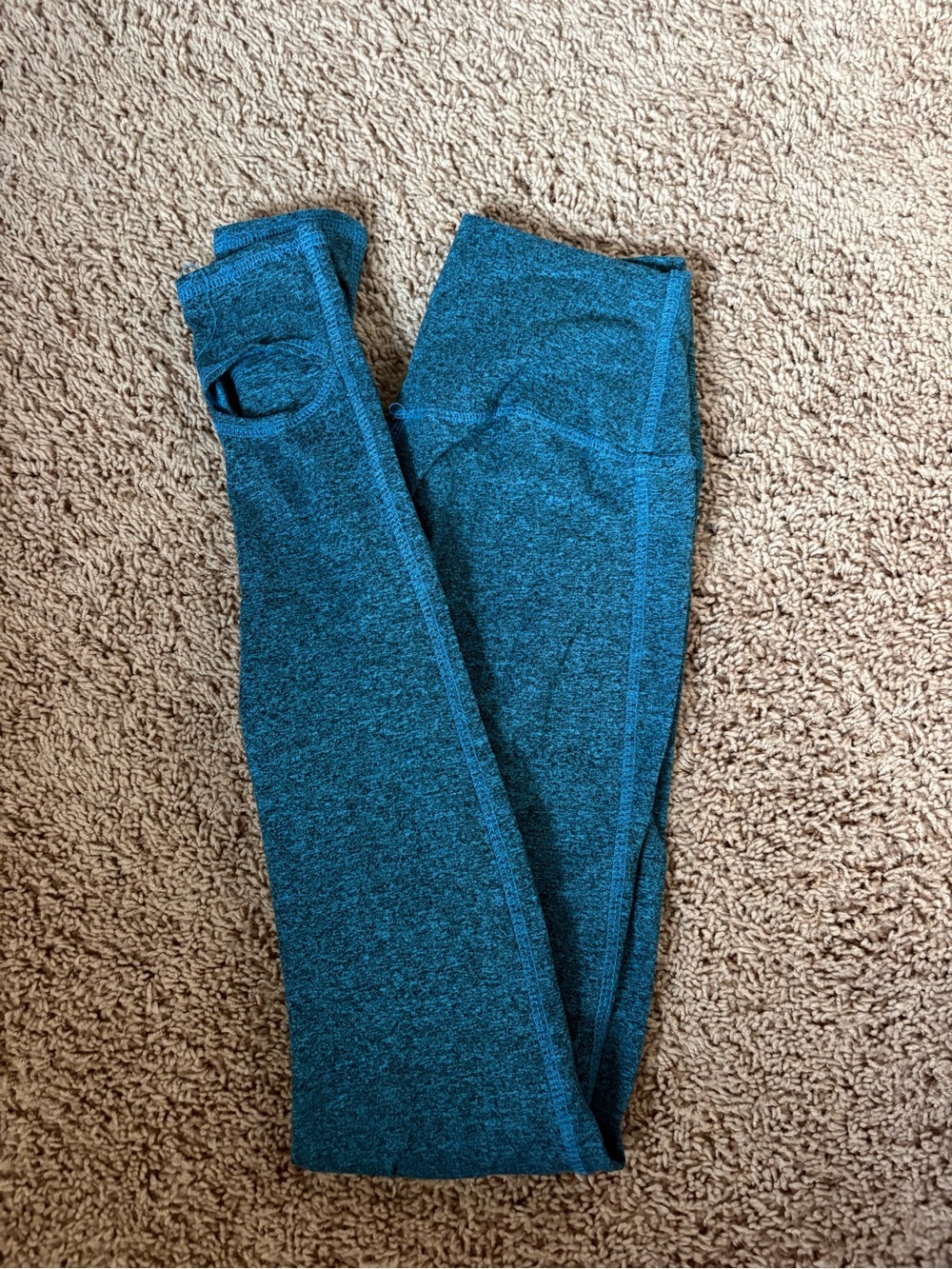 Five Dancewear Teal Seamless Active Leggings